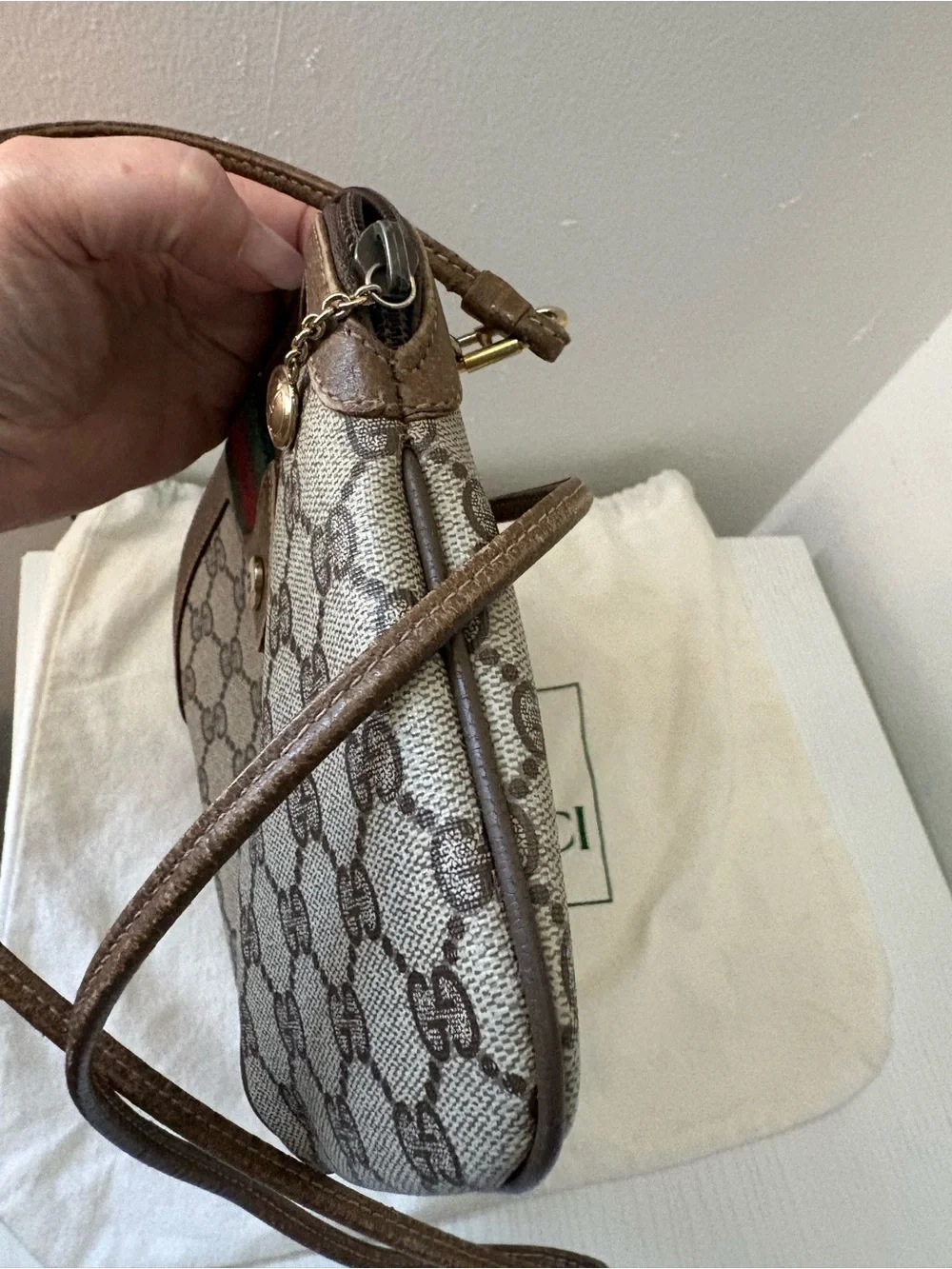 Gucci Sherry Line GG Canvas Crossbody Bag - Picture 9 of 10
